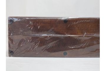 未使用　豊岡クラフト　約120枚収納　木目を生かしたCDラック2点セット(木製、飾り棚、本棚、ブックシェルフ)(R-082241)