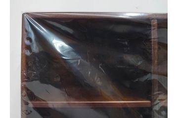 未使用　豊岡クラフト　約120枚収納　落ち着いた雰囲気のCDラック2点セット(木製、飾り棚、本棚、ブックシェルフ)(R-082242)
