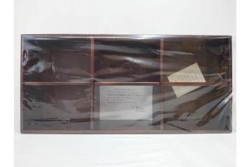 未使用　豊岡クラフト　約120枚収納　落ち着いた雰囲気のCDラック2点セット(木製、飾り棚、本棚、ブックシェルフ)(R-082242)