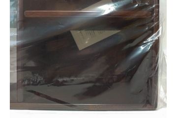未使用　豊岡クラフト　約120枚収納　落ち着いた雰囲気のCDラック2点セット(木製、飾り棚、本棚、ブックシェルフ)(R-082242)