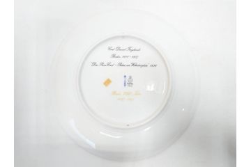 ドイツ　KPM (ベルリン王立磁器製陶所)　750周年?　1840年　優雅な雰囲気のプレート5枚セット(風景、建物、ヴェルダー教会、天文台、シャルロッテンブルク宮殿、飾り皿、大皿、洋食器)(R-082244)