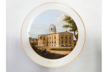 ドイツ　KPM (ベルリン王立磁器製陶所)　750周年?　1840年　優雅な雰囲気のプレート5枚セット(風景、建物、ヴェルダー教会、天文台、シャルロッテンブルク宮殿、飾り皿、大皿、洋食器)(R-082244)