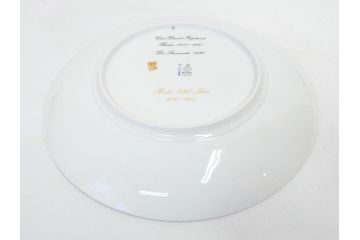 ドイツ　KPM (ベルリン王立磁器製陶所)　750周年?　1840年　優雅な雰囲気のプレート5枚セット(風景、建物、ヴェルダー教会、天文台、シャルロッテンブルク宮殿、飾り皿、大皿、洋食器)(R-082244)