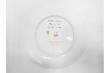 ドイツ　KPM (ベルリン王立磁器製陶所)　750周年?　1840年　優雅な雰囲気のプレート5枚セット(風景、建物、ヴェルダー教会、天文台、シャルロッテンブルク宮殿、飾り皿、大皿、洋食器)(R-082244)
