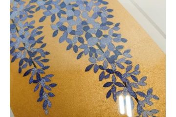 真作　2009年　並木一　「ふじ-1」　130/300　リトグラフ　絵画(花、藤、木版画、落款印、サイン入り、額装)(R-082245)