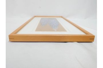 真作　2009年　並木一　「ふじ-1」　130/300　リトグラフ　絵画(花、藤、木版画、落款印、サイン入り、額装)(R-082245)