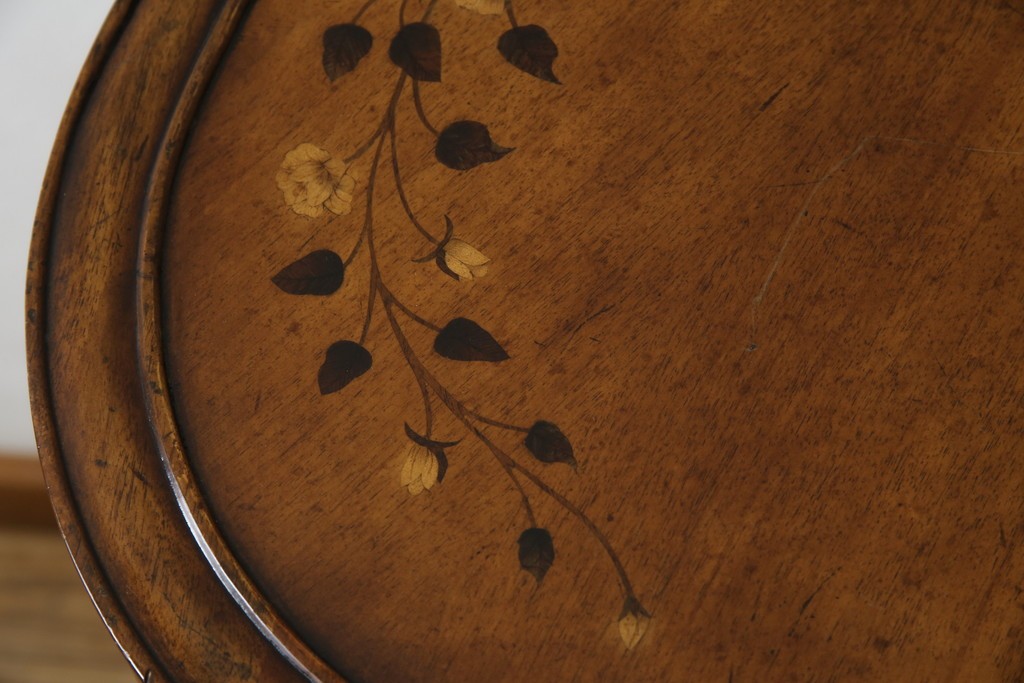 中古　美品　アメリカ高級家具メーカー　Jonathan Charles(ジョナサン　チャールズ)　アールヌーヴォーデザイン　アンティーク調　細部までこだわった作りのサイドテーブル型ドレッサー　定価約70万円　(R-082252)