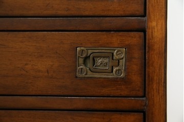 中古　美品　アメリカ高級家具メーカー　Jonathan Charles(ジョナサン　チャールズ)　アールヌーヴォーデザイン　アンティーク調　細部までこだわった作りのサイドテーブル型ドレッサー　定価約70万円　(R-082252)