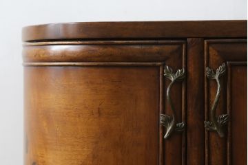 中古　美品　アメリカ高級家具メーカー　Jonathan Charles(ジョナサン　チャールズ)　アールヌーヴォーデザイン　アンティーク調　細部までこだわった作りのサイドテーブル型ドレッサー(サイドボード、鏡台、化粧台、ミラー)(定価約70万円)(R-082252)