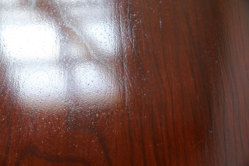 和製アンティーク　美品　総欅(ケヤキ)材　天板一枚板　漆塗り　懐かしさ漂うオーバル型ちゃぶ台　(R-082258)