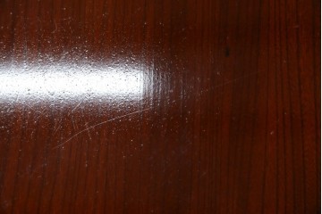 和製アンティーク　美品　総欅(ケヤキ)材　天板一枚板　漆塗り　懐かしさ漂うオーバル型ちゃぶ台　(R-082258)