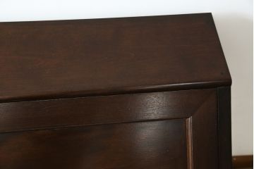 中古　松本民芸家具　高山式　スタイリッシュなデザインが美しいライティングビューロー(机、ワークデスク、引き出し、サイドチェスト、在宅用、在宅ワーク用)(R-082259)