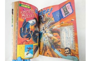 昭和50年　1975年　テレビマガジン 1月号・2月号　テレビ雑誌2冊セット(グレートマジンガー、仮面ライダーアマゾン、ブロマイド、かるた、絵はがき、情報誌、古本)(R-082274)