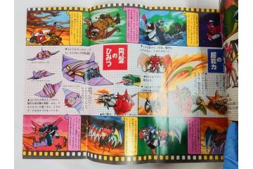 昭和50年　1975年　テレビマガジン 3月号・4月号　テレビ雑誌2冊セット(グレートマジンガー、仮面ライダーアマゾン、百科ずかん、スタンド、ミニポスター、情報誌、古本)(R-082275)