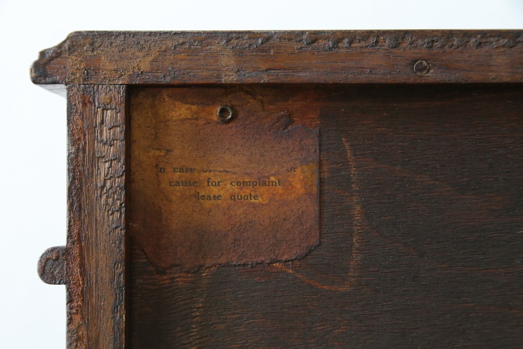 イギリスアンティーク　マホガニー材　可愛らしい脚が魅力のステンドグラス入りサイドバイサイドビューローブックケース　(R-082278)