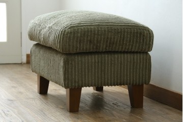 中古　美品!!　ACME Furniture(アクメファニチャー)　JETTY feather(ジェティ・フェザー)　肌触りの良いコーデュロイ生地のおしゃれなオットマン　定価約8万5千円　(R-082284)