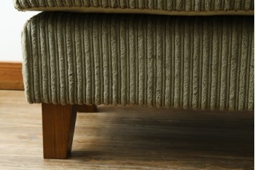 中古　美品!!　ACME Furniture(アクメファニチャー)　JETTY feather(ジェティ・フェザー)　肌触りの良いコーデュロイ生地のおしゃれなオットマン　定価約8万5千円　(R-082284)