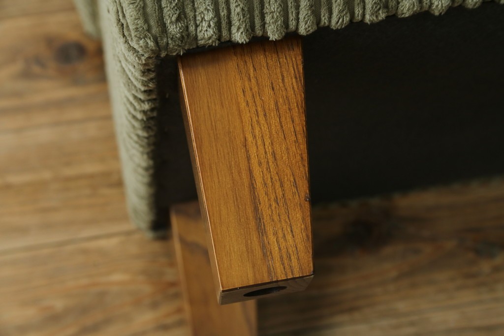 中古　美品!!　ACME Furniture(アクメファニチャー)　JETTY feather(ジェティ・フェザー)　肌触りの良いコーデュロイ生地のおしゃれなオットマン　定価約8万5千円　(R-082284)