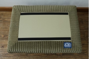 中古　美品!!　ACME Furniture(アクメファニチャー)　JETTY feather(ジェティ・フェザー)　肌触りの良いコーデュロイ生地のおしゃれなオットマン　定価約8万5千円　(R-082284)