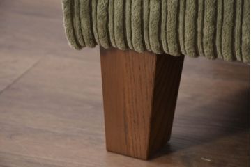 中古　美品!!　ACME Furniture(アクメファニチャー)　JETTY feather(ジェティ・フェザー)　肌触りの良いコーデュロイ生地のおしゃれなオットマン(フットスツール、腰掛け、椅子、イス)(定価約8万5千円)(R-082284)