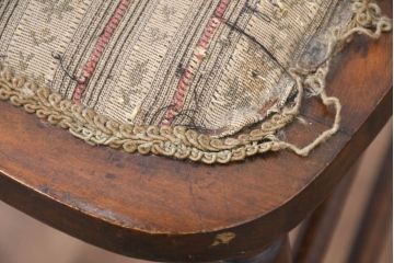 イギリスアンティーク　マホガニー材　背板の繊細なデザインがおしゃれな象嵌入りダイニングチェア(椅子、イス、英国)(R-082286)