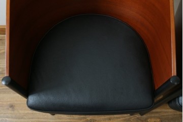 イタリアビンテージ　名作希少品!!　ドリアデ(Driade)　コステス(COSTES)　フィリップ・スタルク(Philippe Starck)デザイン　流線形のフォルムが美しいダイニングチェア2脚セット　(R-082288)