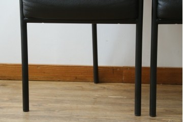 イタリアビンテージ　名作希少品!!　ドリアデ(Driade)　コステス(COSTES)　フィリップ・スタルク(Philippe Starck)デザイン　流線形のフォルムが美しいダイニングチェア2脚セット　(R-082288)