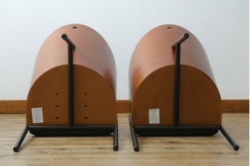 イタリアビンテージ　名作希少品!!　ドリアデ(Driade)　コステス(COSTES)　フィリップ・スタルク(Philippe Starck)デザイン　流線形のフォルムが美しいダイニングチェア2脚セット　(R-082288)