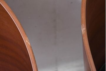 イタリアビンテージ　名作希少品!!　ドリアデ(Driade)　コステス(COSTES)　フィリップ・スタルク(Philippe Starck)デザイン　流線形のフォルムが美しいダイニングチェア2脚セット(椅子、イス、ヴィンテージ、バラ売り可能)(R-082288)