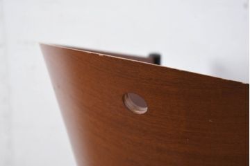 イタリアビンテージ　名作希少品!!　ドリアデ(Driade)　コステス(COSTES)　フィリップ・スタルク(Philippe Starck)デザイン　流線形のフォルムが美しいダイニングチェア2脚セット(椅子、イス、ヴィンテージ、バラ売り可能)(R-082288)