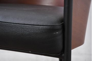 イタリアビンテージ　名作希少品!!　ドリアデ(Driade)　コステス(COSTES)　フィリップ・スタルク(Philippe Starck)デザイン　流線形のフォルムが美しいダイニングチェア2脚セット(椅子、イス、ヴィンテージ、バラ売り可能)(R-082288)
