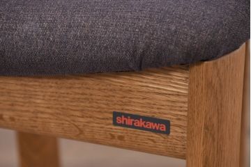 中古　美品　飛騨高山　家具ブランド　シラカワ(shirakawa)　RAPT(ラプト)シリーズ　オーク材　温かみを感じるデザインが魅力のダイニングチェア4脚セット(アームレスチェア、椅子、イス)(定価4脚で約20万円)(R-082291)