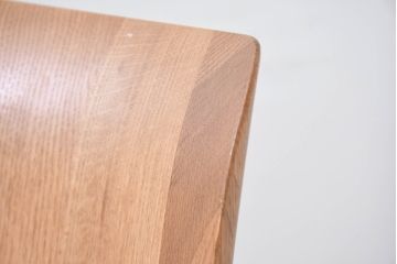 中古　美品　飛騨高山　家具ブランド　シラカワ(shirakawa)　RAPT(ラプト)シリーズ　オーク材　温かみを感じるデザインが魅力のダイニングチェア4脚セット(アームレスチェア、椅子、イス)(定価4脚で約20万円)(R-082291)