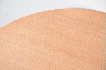 中古　美品　飛騨高山　家具ブランド　シラカワ(shirakawa)　ネオ(NEO)シリーズ　オーク材　ひょうたん型の天板が温かみを感じるダイニングテーブル(ネオテーブル、4人掛け、食卓、作業台)(定価約24万円)(R-082292)