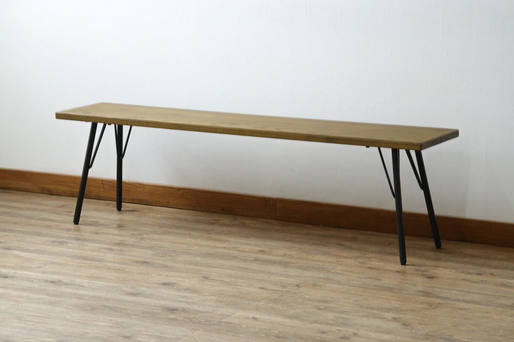 中古　美品　ACME Furniture(アクメ ファニチャー) GRANDVIEW BENCH(グランドビュー ベンチ)　オーク材　木のぬくもりを感じる座面とすっきりとした脚が素敵なベンチ　(R-082293)