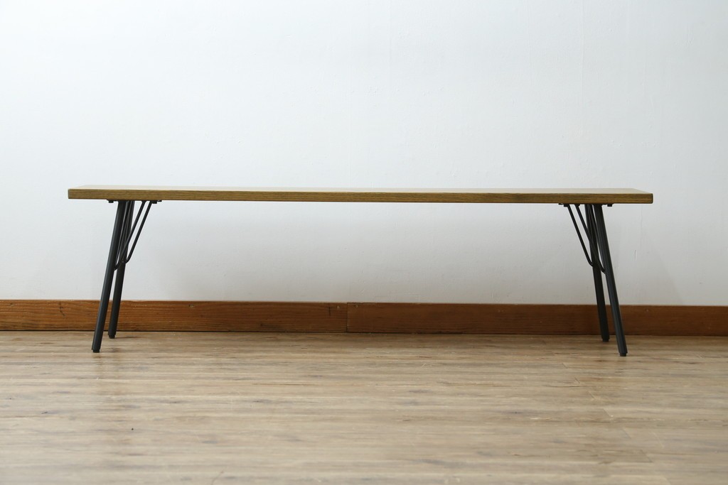 中古　美品　ACME Furniture(アクメ ファニチャー) GRANDVIEW BENCH(グランドビュー ベンチ)　オーク材　木のぬくもりを感じる座面とすっきりとした脚が素敵なベンチ　(R-082293)