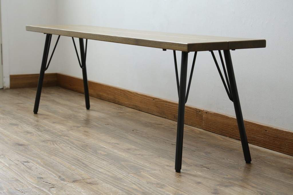 中古　美品　ACME Furniture(アクメ ファニチャー) GRANDVIEW BENCH(グランドビュー ベンチ)　オーク材　木のぬくもりを感じる座面とすっきりとした脚が素敵なベンチ　(R-082293)