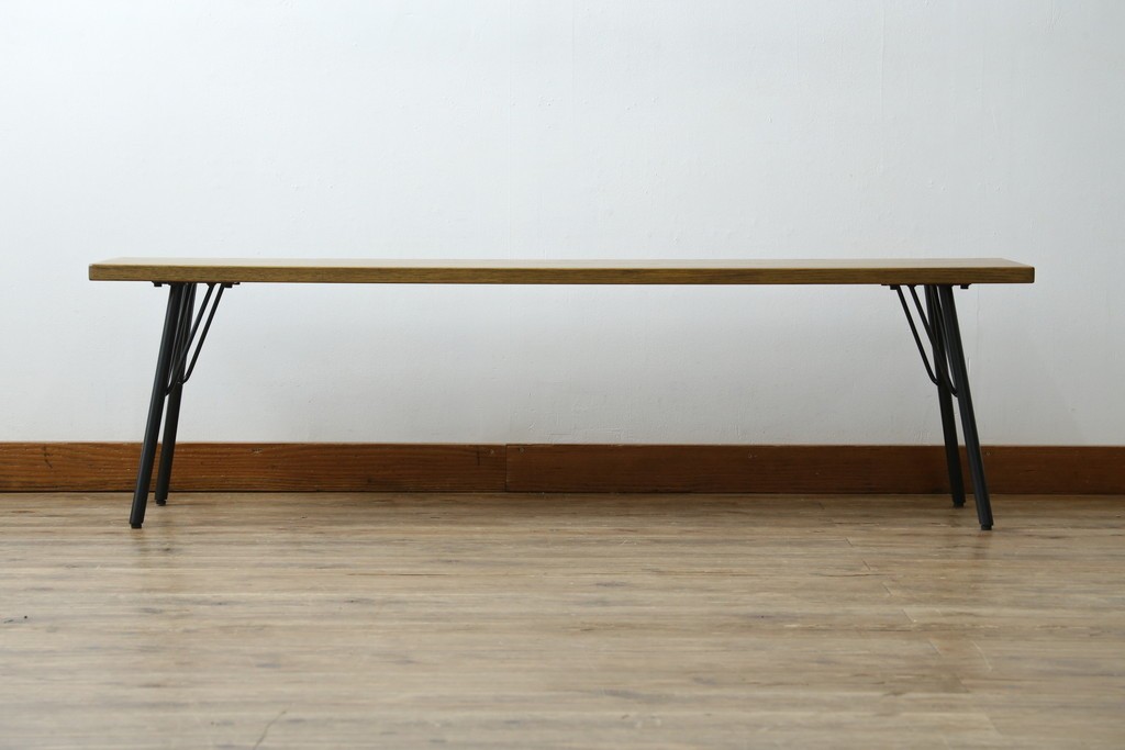 中古　美品　ACME Furniture(アクメ ファニチャー) GRANDVIEW BENCH(グランドビュー ベンチ)　オーク材　木のぬくもりを感じる座面とすっきりとした脚が素敵なベンチ　(R-082293)