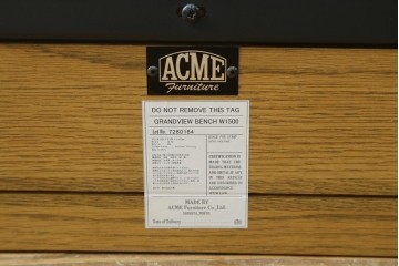 中古　美品　ACME Furniture(アクメ ファニチャー) GRANDVIEW BENCH(グランドビュー ベンチ)　オーク材　木のぬくもりを感じる座面とすっきりとした脚が素敵なベンチ　(R-082293)