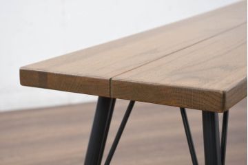 中古　美品　ACME Furniture(アクメ ファニチャー) GRANDVIEW BENCH(グランドビュー ベンチ)　オーク材　木のぬくもりを感じる座面とすっきりとした脚が素敵なベンチ(長椅子、ダイニングベンチ、板座チェア、椅子、イス、花台、飾り台)(R-082293)
