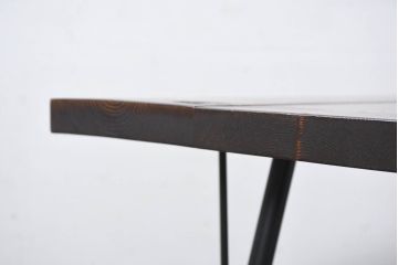 中古　美品　パイン材　ACME Furniture(アクメ ファニチャー)　木のぬくもりを感じる天板とすっきりとした脚が素敵なダイニングテーブル(4人掛け、食卓、作業台)(R-082294)
