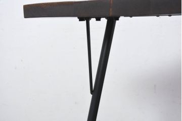 中古　美品　パイン材　ACME Furniture(アクメ ファニチャー)　木のぬくもりを感じる天板とすっきりとした脚が素敵なダイニングテーブル(4人掛け、食卓、作業台)(R-082294)