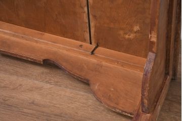 和製アンティーク　アジアンテイストの空間づくりにおすすめ!!古い木味の李朝デザインローテーブル(座卓、センターテーブル、リビングテーブル、飾り台、花台)(R-082297)