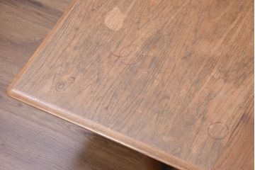 北欧ビンテージ　チーク材　無駄のないデザインが使い勝手の良いローテーブル(エクステンションテーブル、センターテーブル、リビングテーブル、座卓、ヴィンテージ)(R-082298)