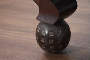 アジアンビンテージ　美しい螺鈿細工入り!!　透かし彫りが見事な座卓(ローテーブル、センターテーブル、リビングテーブル)(R-082299)