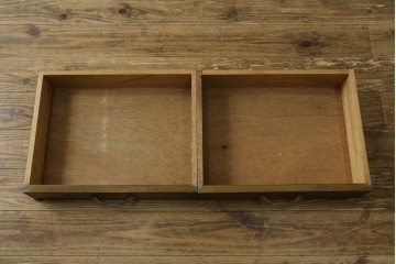 和製ヴィンテージ　昭和レトロ　ろくろ飾りとダイヤガラスが魅力的な本箱　(R-082304)