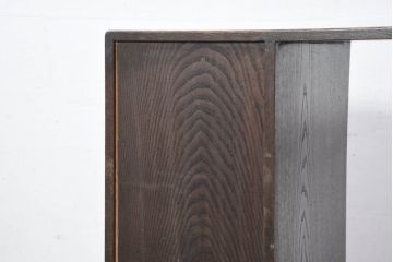 和製アンティーク　上手物!!　時を経た風合いを感じる総栗材のシンプルな薄型片袖机(ワークデスク、在宅用、在宅ワーク用)(R-082305)