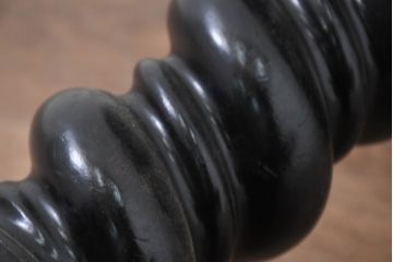フランスアンティーク　ツイストレッグが魅力的な回転スツール(ピアノスツール、丸椅子、イス、回転チェア)(R-082306)