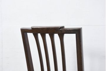 中古　カリモク家具(karimoku)　domani(ドマーニ)　QUEENS LIFE(クイーンズライフ)　洗練されたデザインが魅力のダイニングチェア4脚セット(椅子、イス、バラ売り可能)(定価4脚で約37万円)(R-082309)