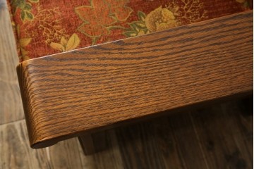 中古　三越　Brugge(ブルージュ)　VE1107　花柄のファブリックがエレガントな二人掛けソファ　(R-082311)